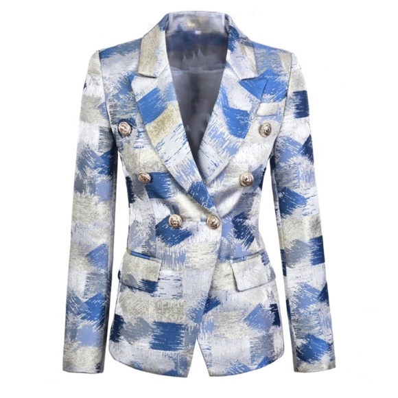 The OLMEY Metallic Patchwork Jacket - Picture 6 of 8